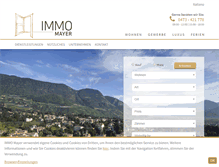 Tablet Screenshot of immo-mayer.com